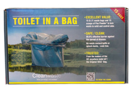 Cleanwaste Toilet In a Bag - Portable Toilet System
