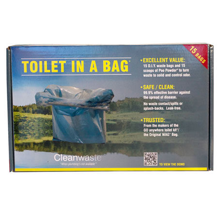 Cleanwaste Toilet In a Bag - Portable Toilet System